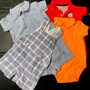 Bundle of 4 baby boy clothes